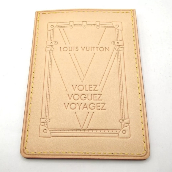 Auth New Louis Vuitton Unisex  Vachetta Voyages Card Holder - Picture 6 of 9